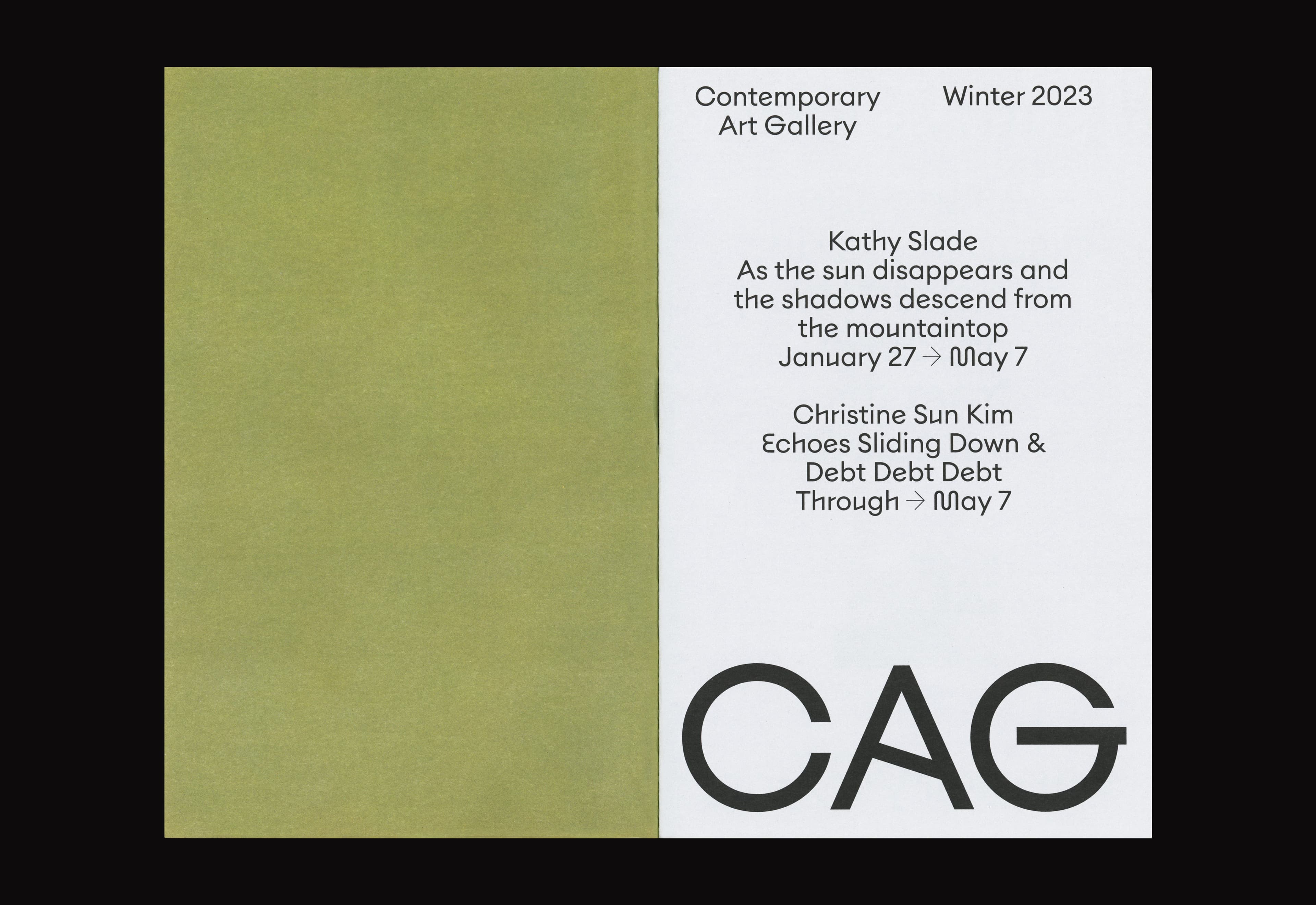 CAG visual identity by Post Projects
