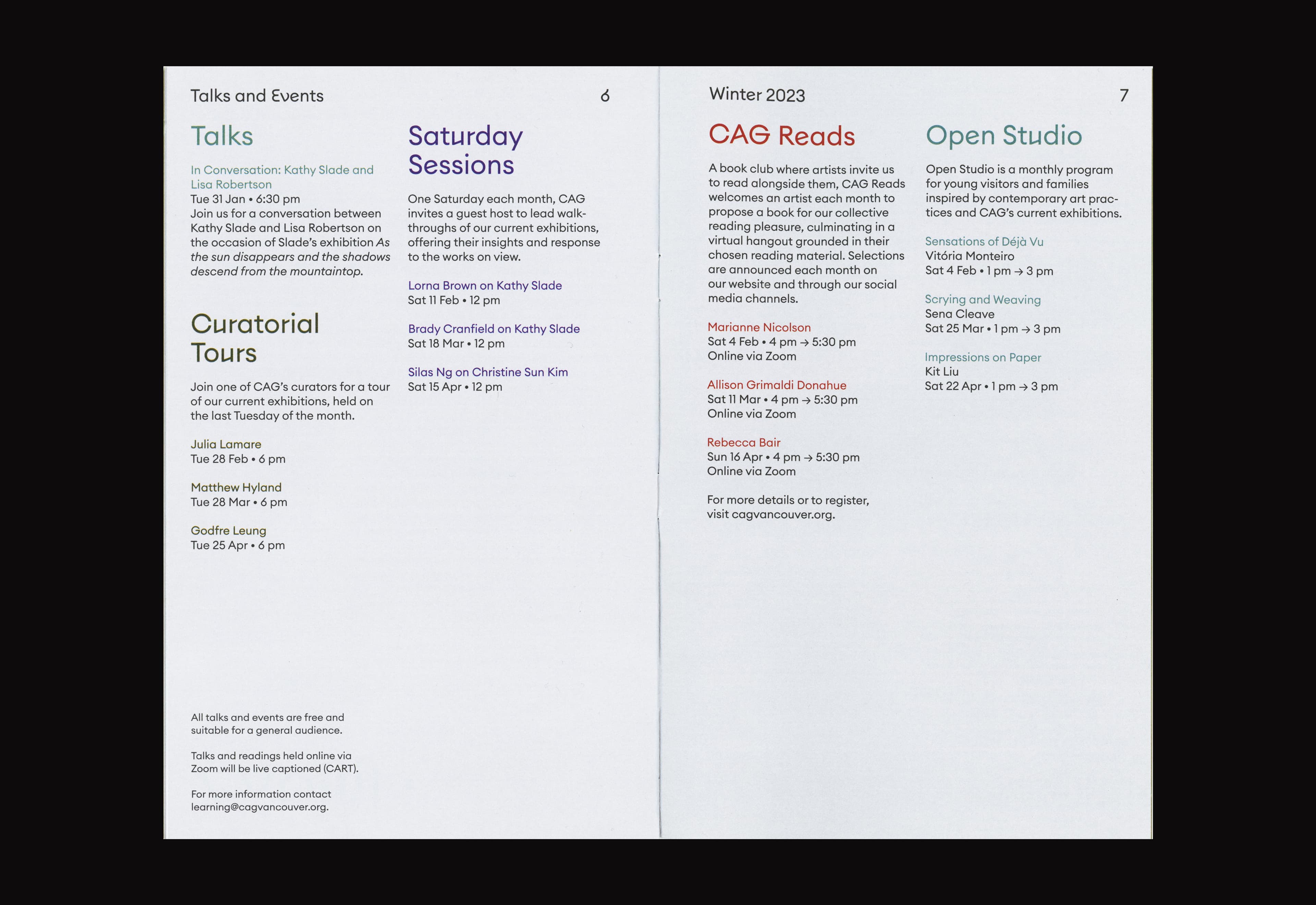 CAG visual identity by Post Projects