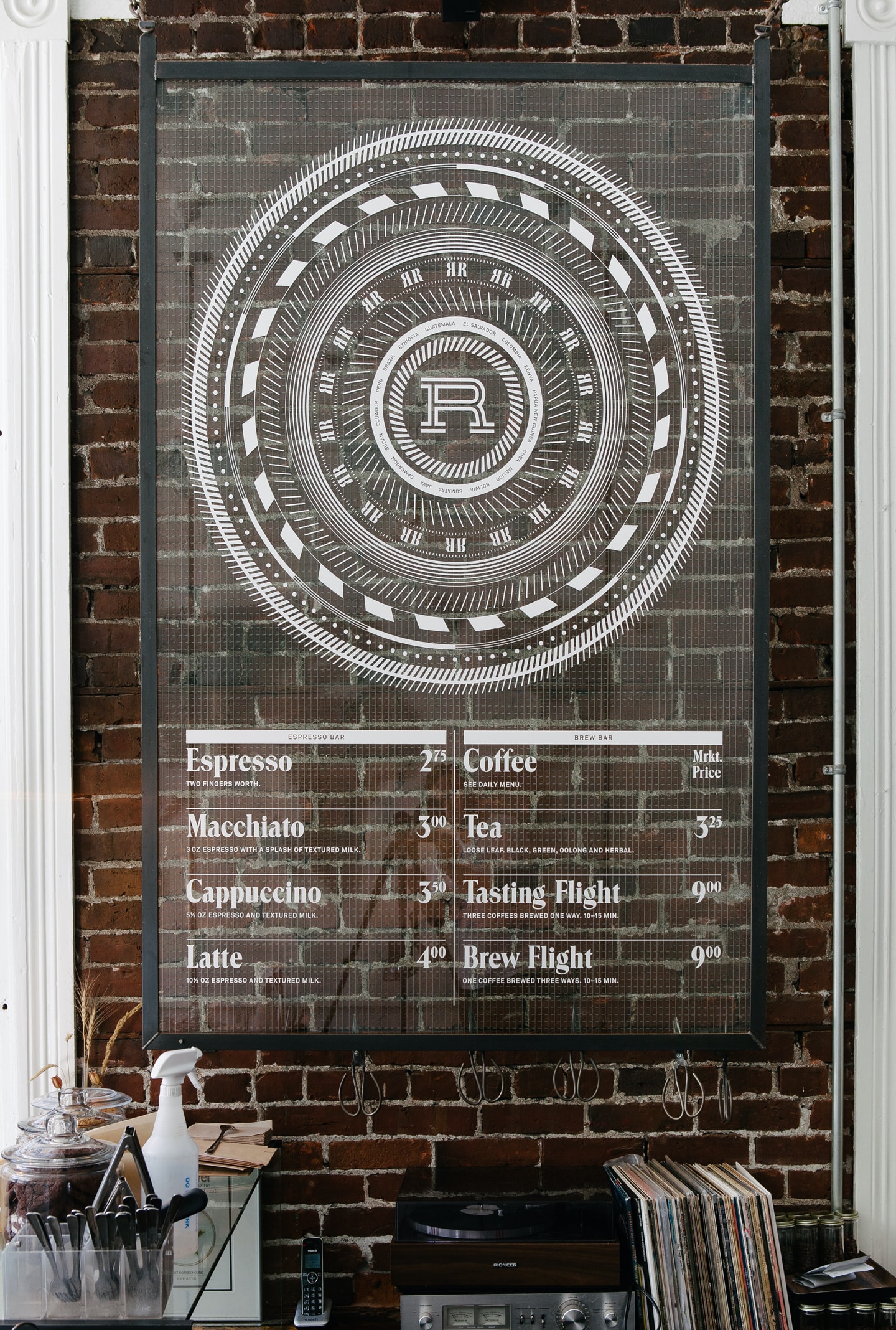 In store menu