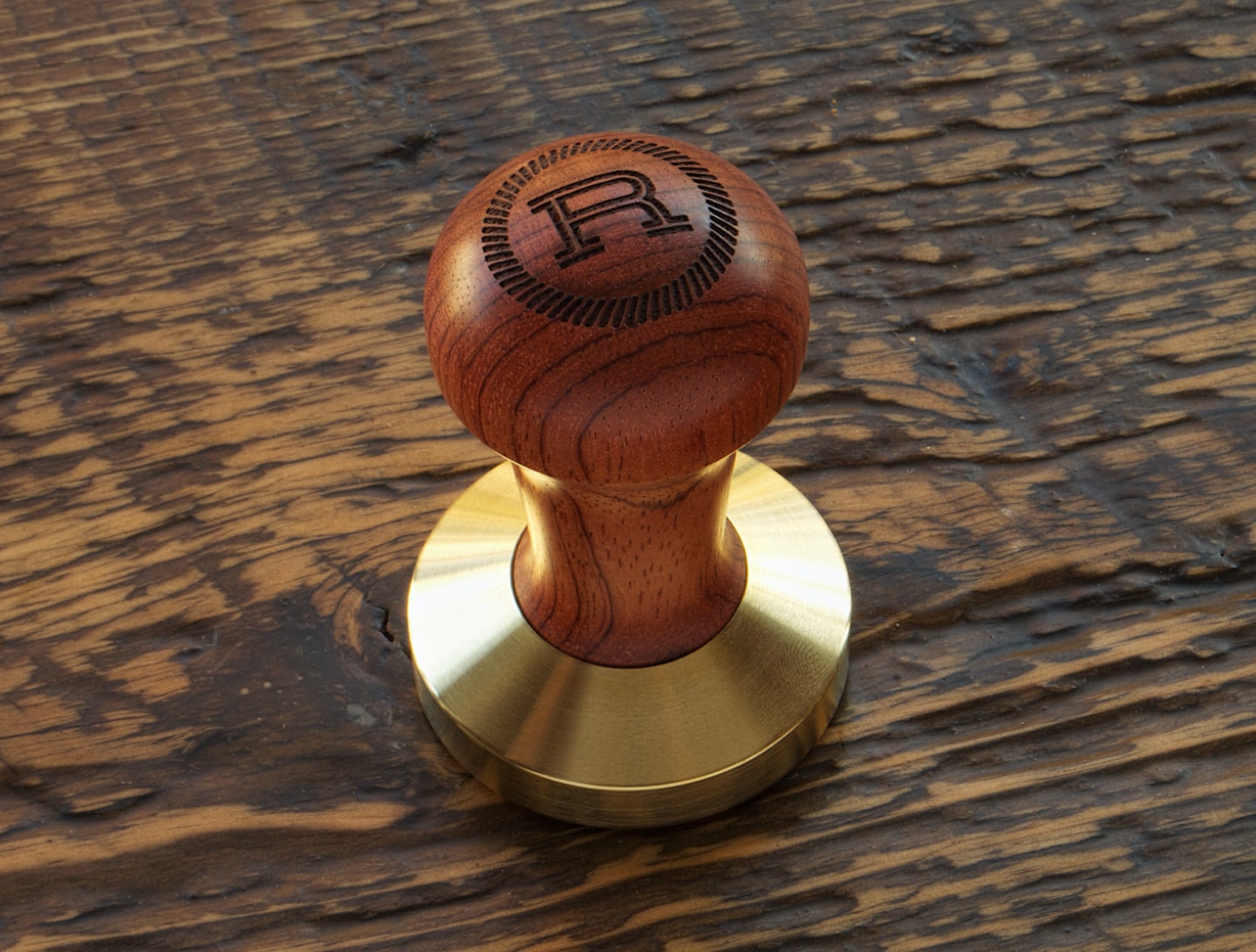 Coffee tamp logo