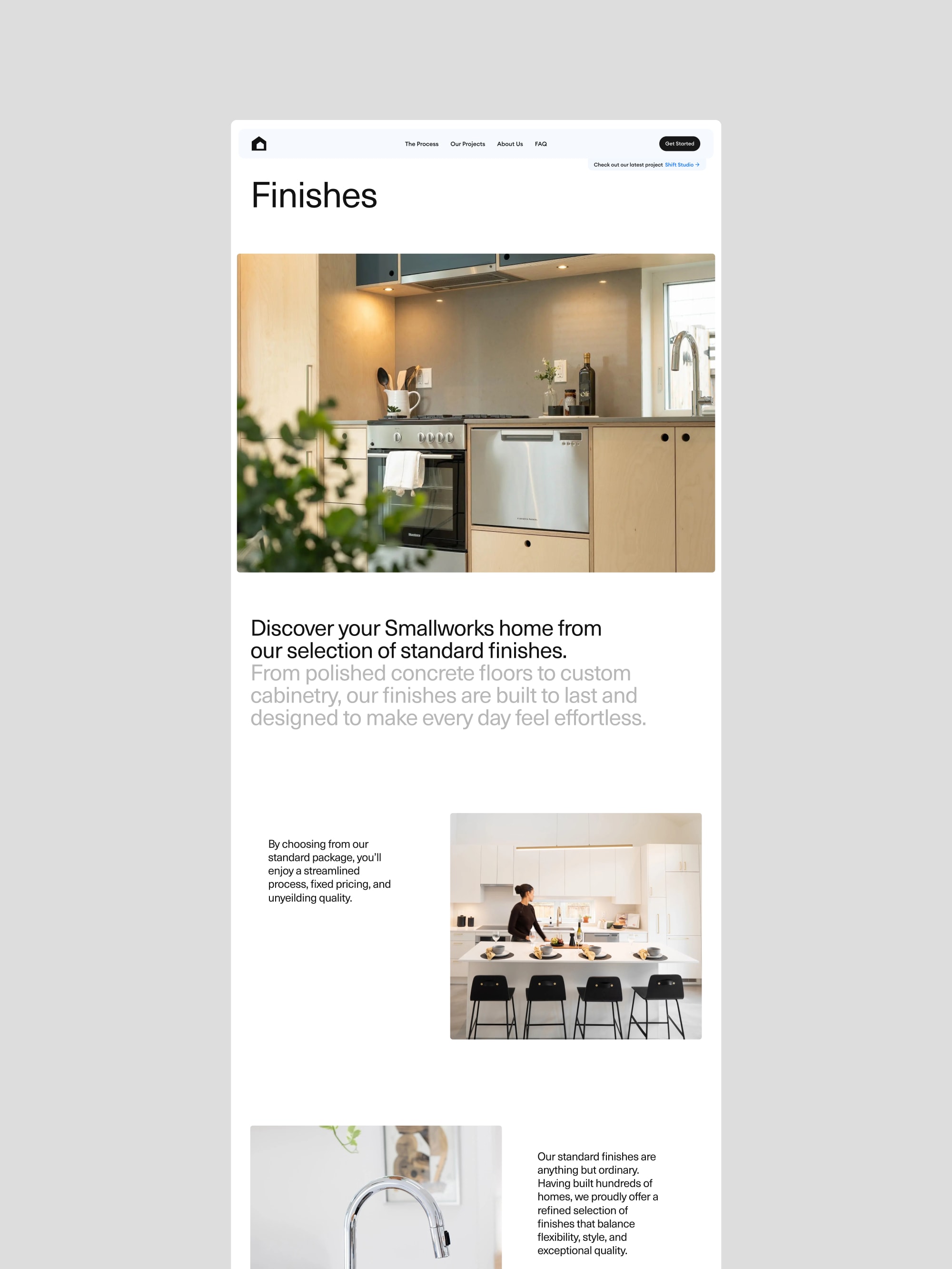 Smallworks finishes page